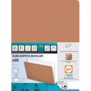 GIO SUBCARPETA KRAFT BICOLOR 240G A4 50-PACK 400040614